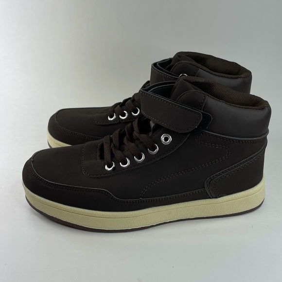 NEW Joseph Allen kids hi-top brown shoes sneakers - Picture 4 of 7